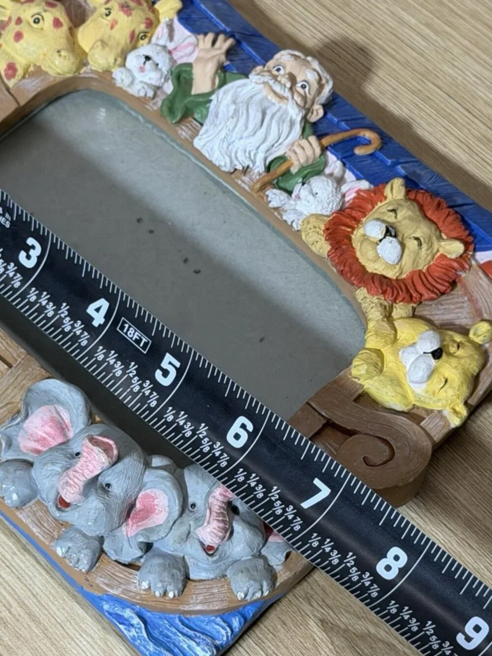 Noah’s Ark Picture Frame 3D Vintage Children’s Biblical Colorful Cottagecore